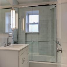 Modern White Bathroom With Single Vanity
