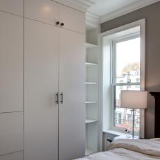 Transitional Bedroom With Built-In Storage