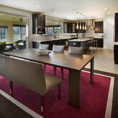 Contemporary Kitchen Features an Open Floor Plan 