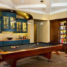 Contemporary Billiard Room