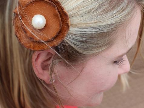 How to Make a Leather Flower Pin or Clip