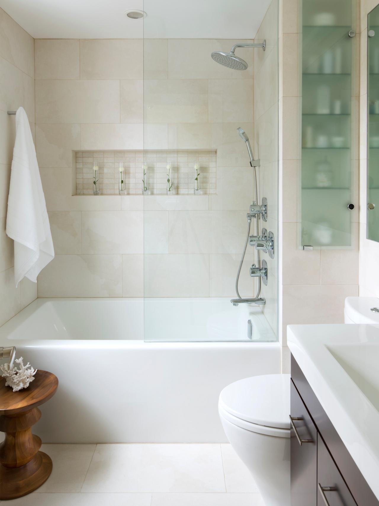 Add Spa-Style Extras -   Small Bathroom Design Ideas