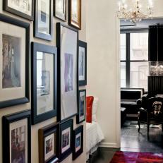 Photo-Filled New York Apartment Hallway