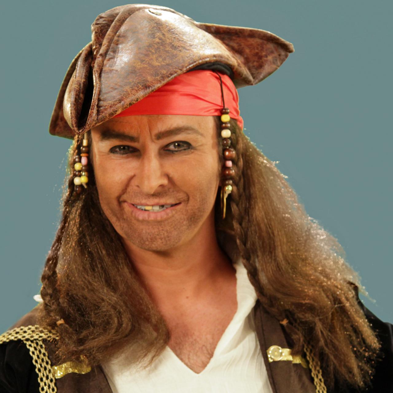 DIY Pirate Costume. Just bought a plain captain hook costume and