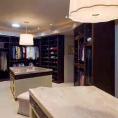 Modern Closet Offers Space, Built-In Storage