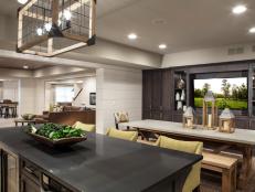 Open Floor Plan in Basement Living Space