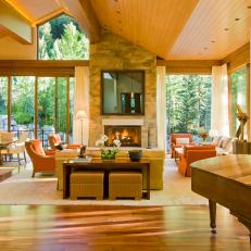 Main Level Living in Contemporary Rustic Home