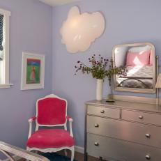 Girl's Purple Transitional Bedroom 