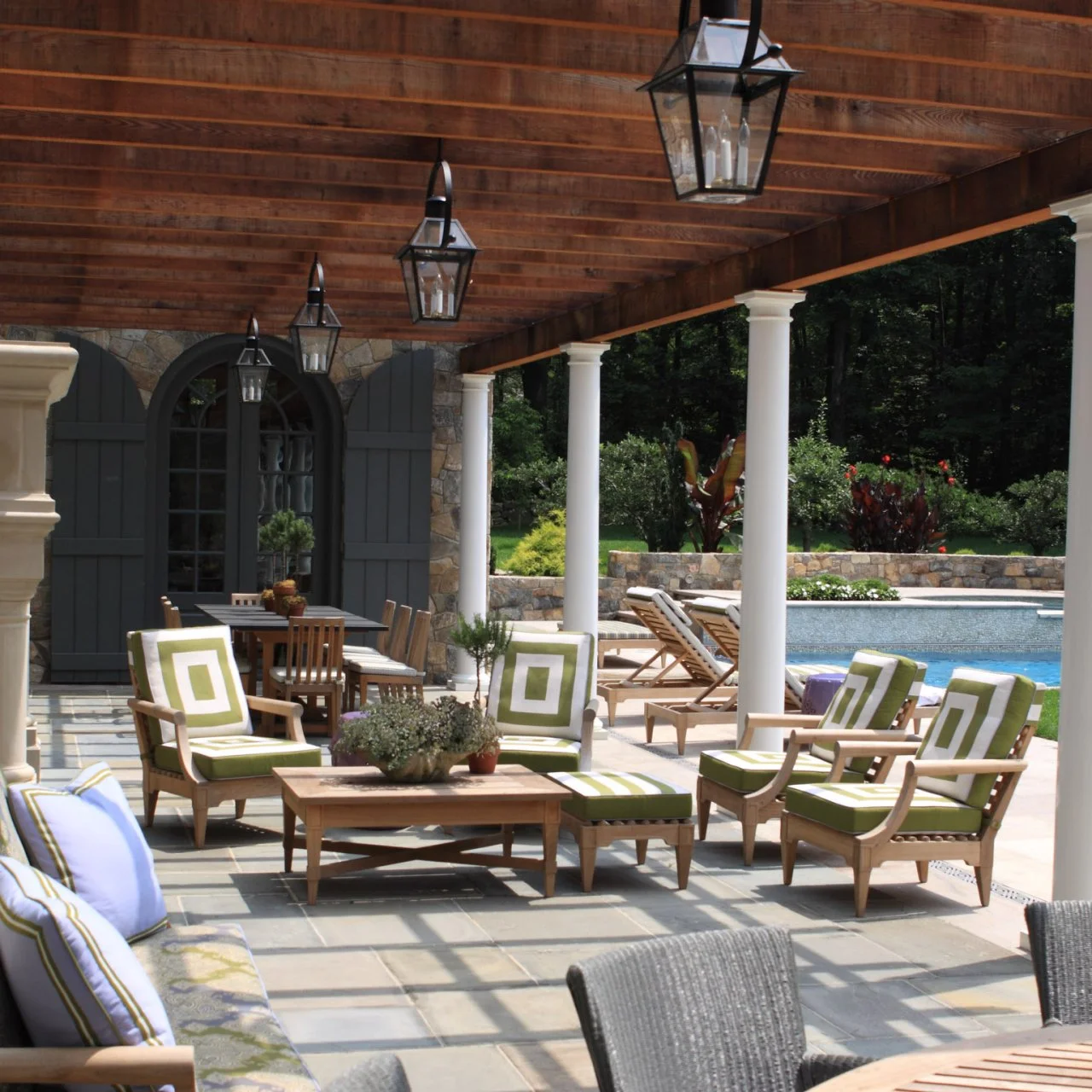 Mediterranean Backyard With Pool and Pergola | HGTV