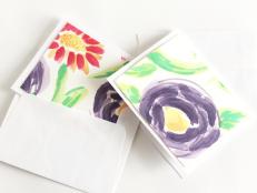 Bring the look of blooming springtime flowers inside with beautiful watercolor paintings to use as wall art or greeting cards.