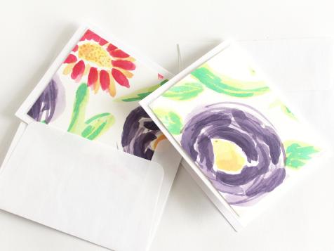 Make Your Own Watercolor Note Cards