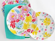Create summer-perfect customized plates with porcelain paints and simple instructions. The bright colors and whimsical floral motifs will add vintage-inspired color to your table.