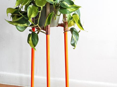 How to Make a Dowel and Brass Plant Stand
