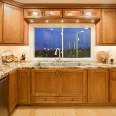 Warm Wood Kitchen Cabinetry