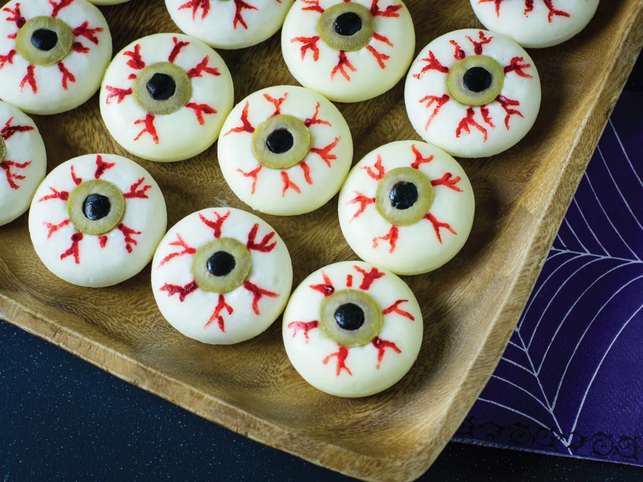 Halloween Party Appetizer: Cheesy Eyeballs | HGTV