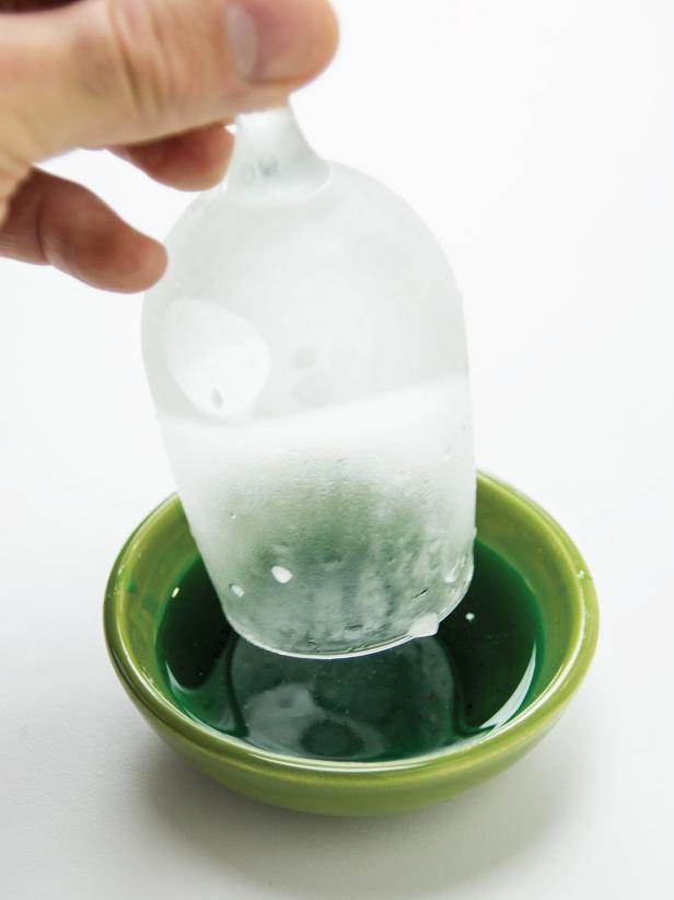 Dip Frozen Glass In Syrup