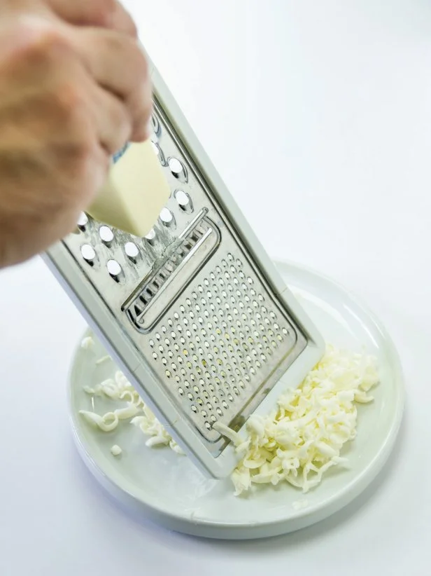 Mummy Empanadas: Step 1, Cut and Grate Butter