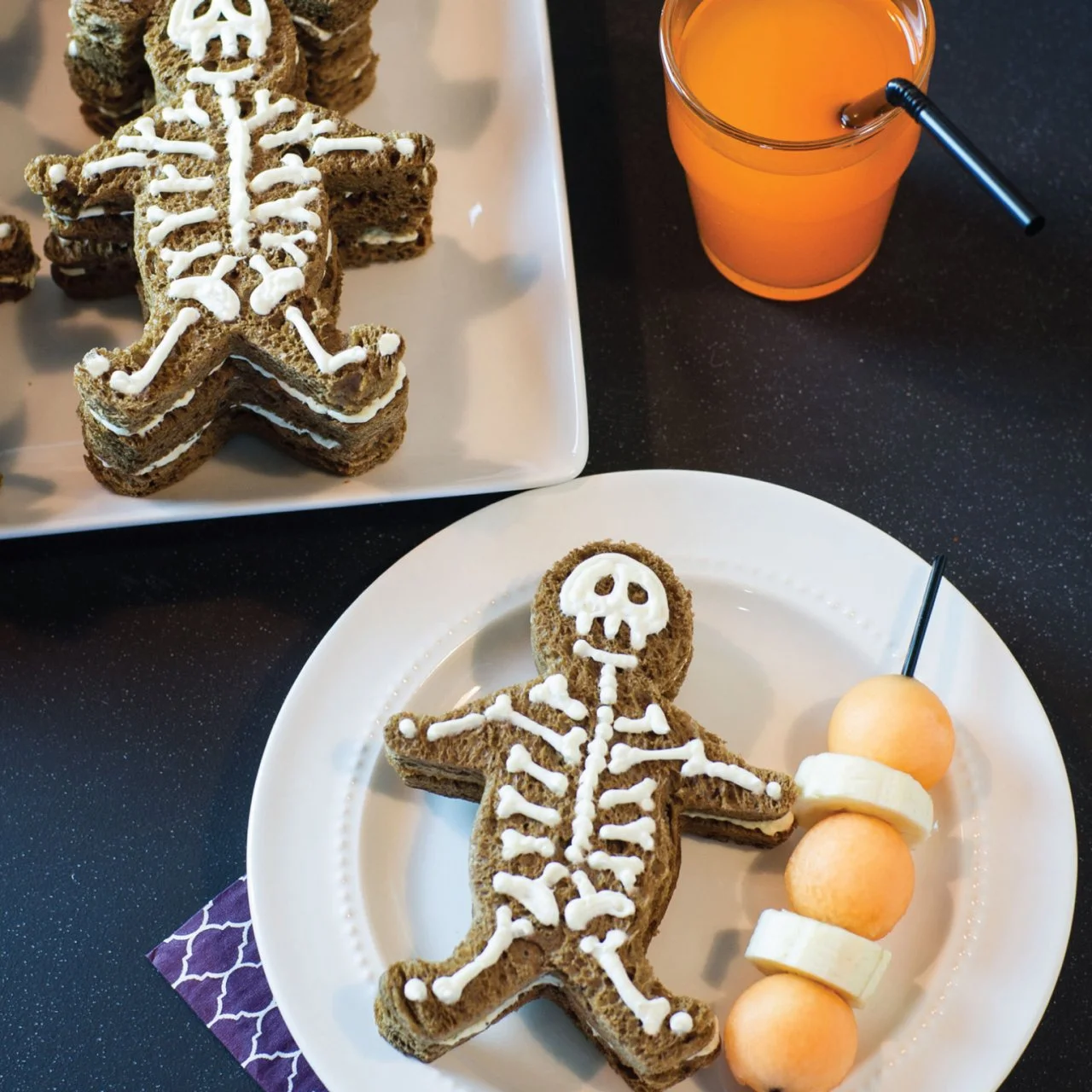 Halloween Snack: Scream Cheese Sandwiches | HGTV