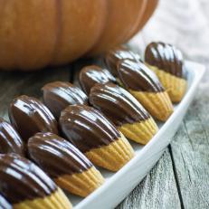 Fall Recipe: Chocolate-Dipped Pumpkin Madeleines