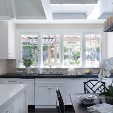 Black-and-White Traditional Kitchen