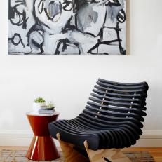 Mod Art, Chair Form Chic Reading Nook