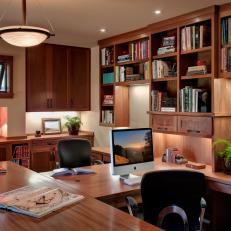 Shared Home Office is Functional, Comfortable