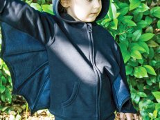 Your little one will take flight with this bat costume made from an inexpensive hoodie and felt. Pair it up with some black leggings or pants for just the right amount of spooky.