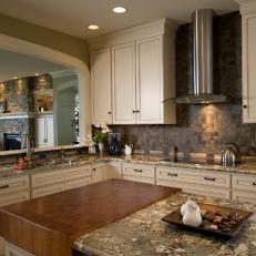 Earth Tones and Textures in Mediterranean-Inspired Kitchen