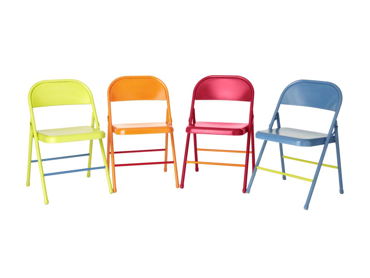How To Colorful Folding Chairs HGTV