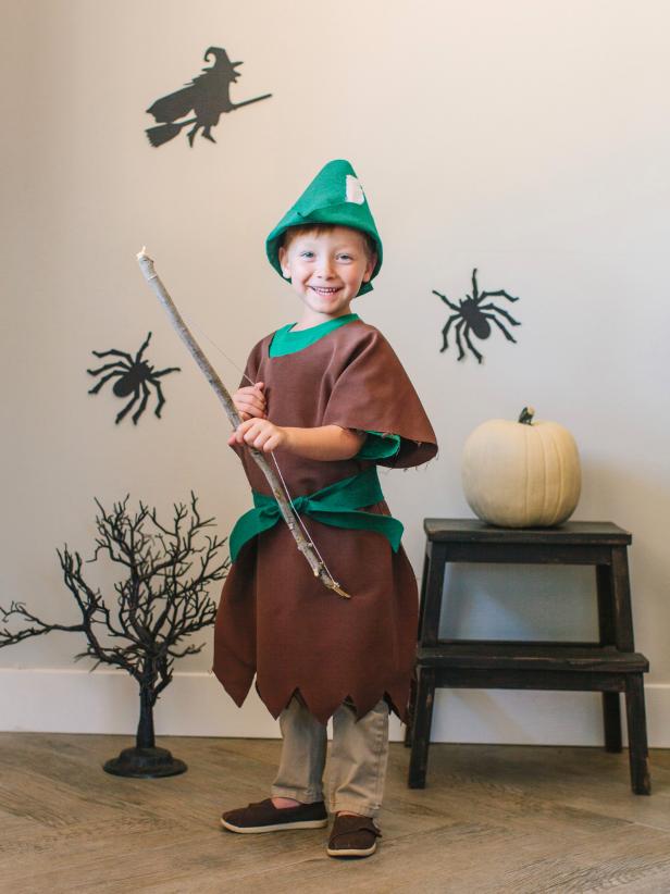 plan Fern informal DIY Kids Robin Hood Halloween Costume | HGTV