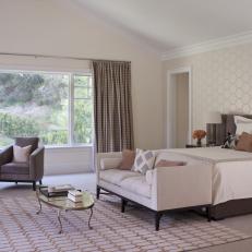 Serene Master Bedroom With Accent Wall