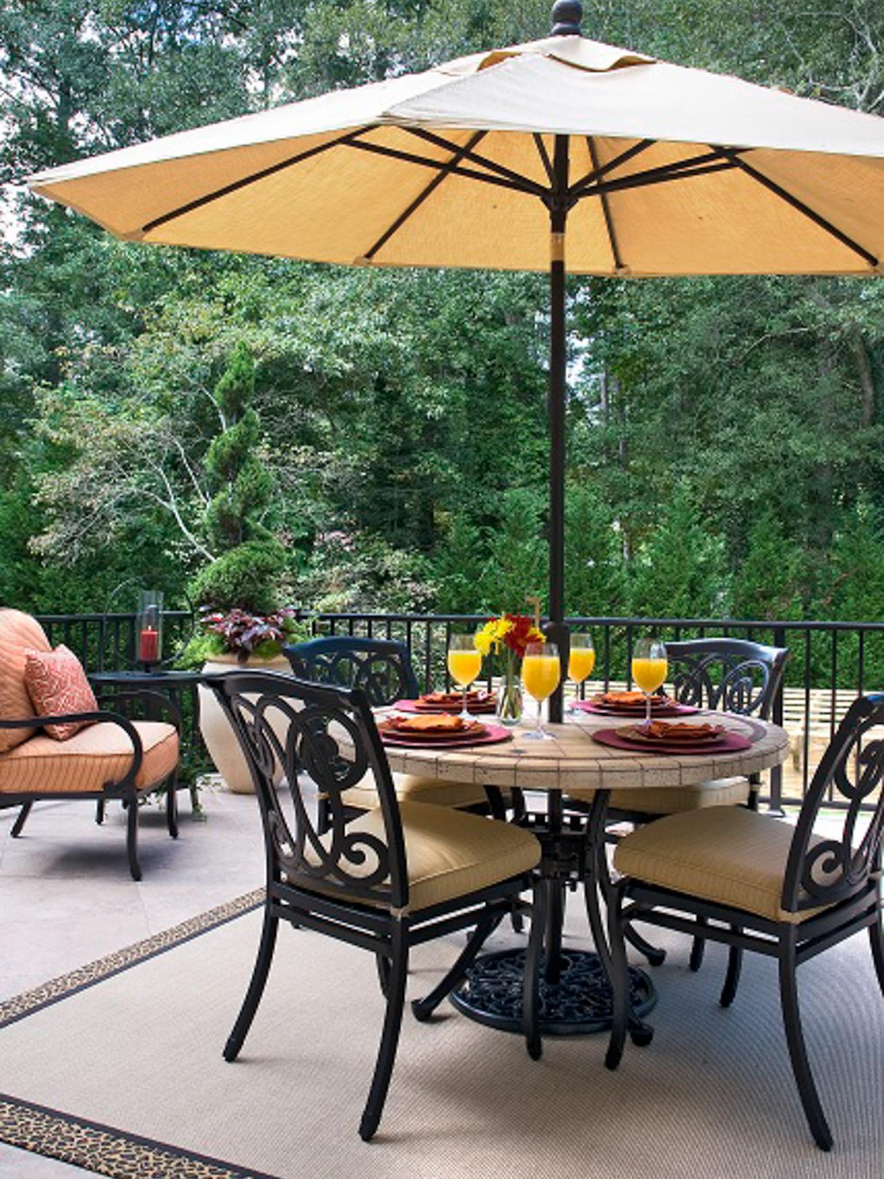 Upper-Deck Outdoor Dining Area | HGTV