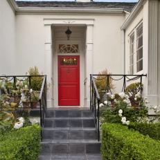 Punch of Red Adds to Home's Curb Appeal