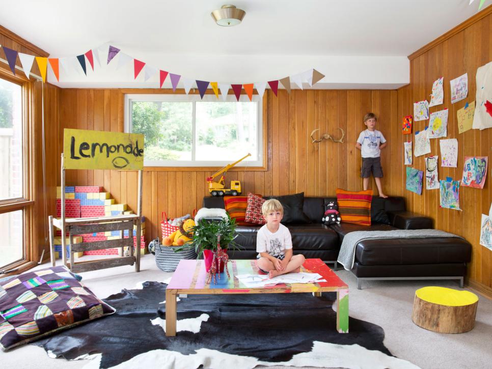 Game Room Basement Kid Friendly Basement Game Room Hgtv