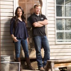 Joanna and Chip Gaines Outside Home