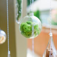 Clear Glass Holiday Ornaments