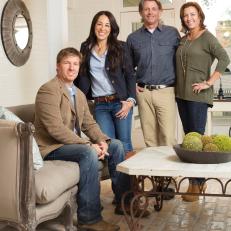 HGTV Hosts Chip and Joanna Gaines With Jeff and Michelle Sanders 