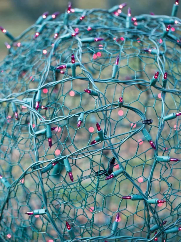 Wire balls with lights cheap