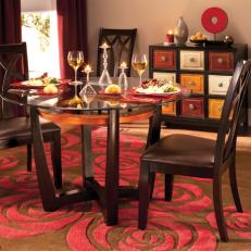 Romantic Dining Room Furnishings from Raymour and Flanigan