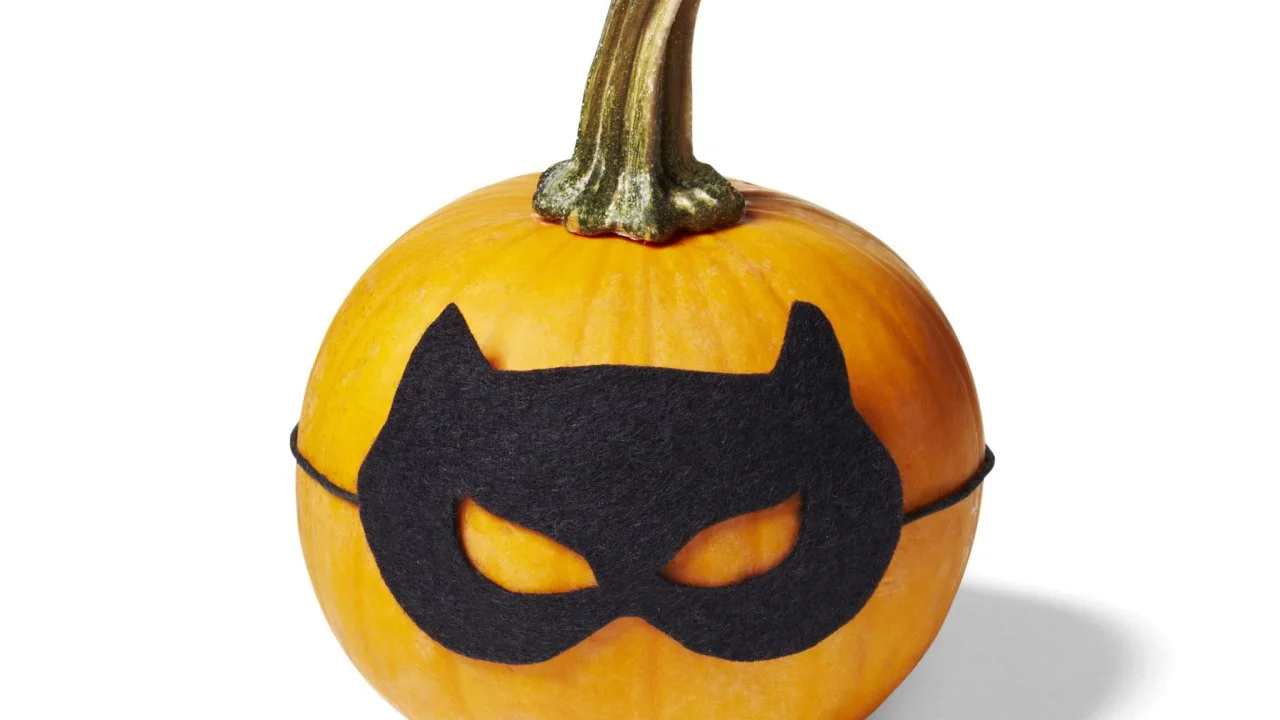 Mini Pumpkin Felt Masks and Wings | HGTV