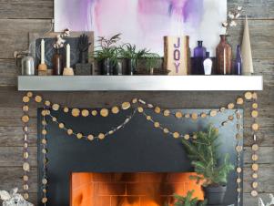 Decorating a Mantel for Christmas
