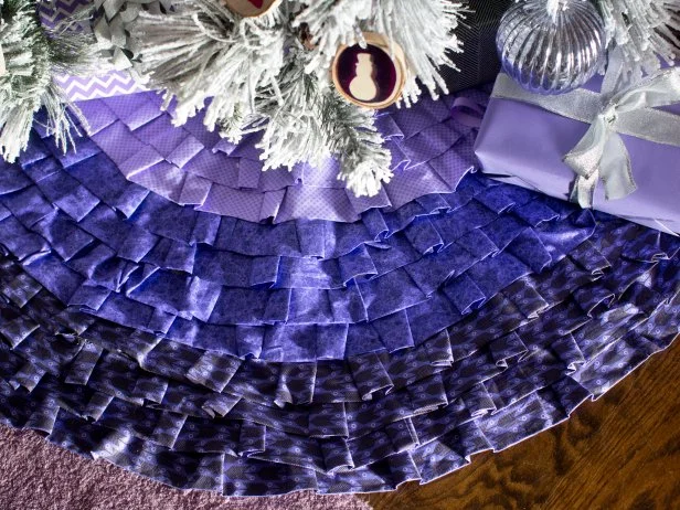 Purple skirt for tree clearance