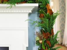Holiday Garland With Magnolia Leaves