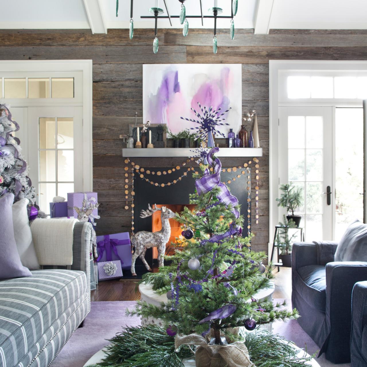 Purple Christmas Decorations Hgtv
