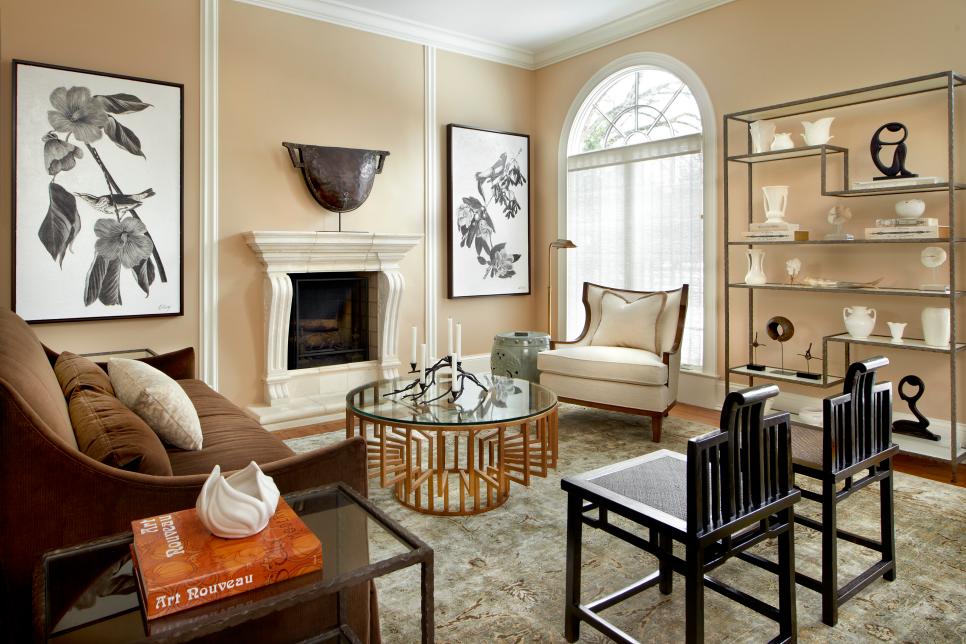 Neutral Eclectic Living Room