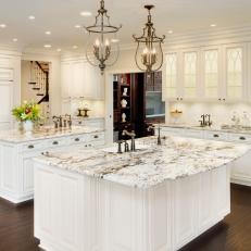 Elegant White Kitchen With Transitional Style