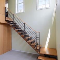 Contemporary Staircase With Landing