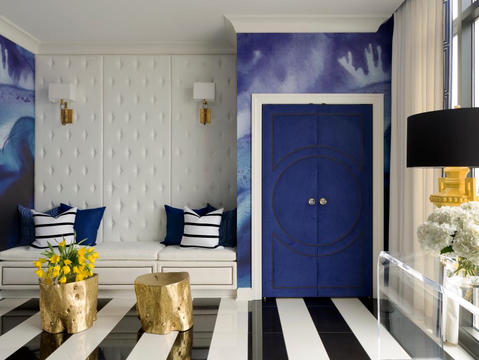 Blue and White Eclectic Entry 