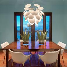 Modern Dining Room With Mediterranean Flair 
