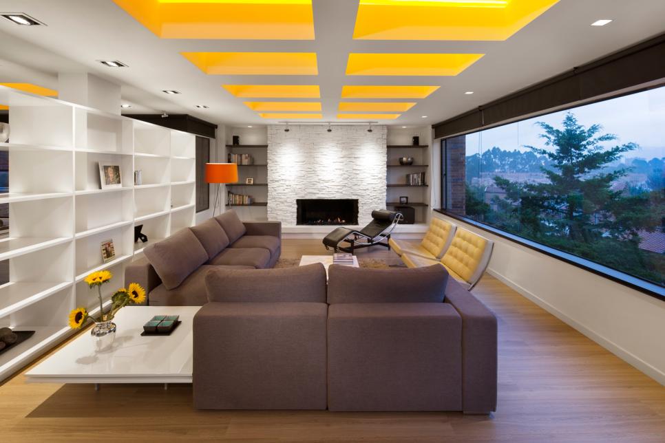 Modern Living Room With Amazing View